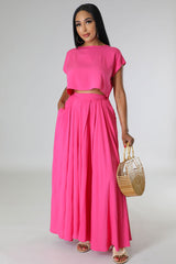 Ensemble deux pièces jupe décontractée