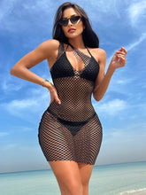 Bikinx Hollow Out One Shoulder Cover Up Dress Without Bikini Dress