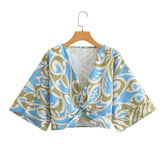 Oberteil-Rock-Set mit Fliege und Aufdruck