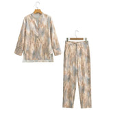 Tie Dye Straight Leg Pants Set