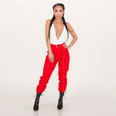 Hose Freizeithose Overall ohne Gürtel