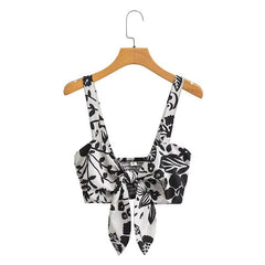 Lässiges, bedrucktes Hosenset mit Schnürung und hoher Taille, drei Hosen und Shorts