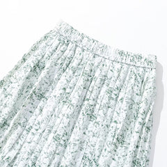 A line Expansion Skirt Vintage Artistic Floral Skirt Layered Stitching Soft Chiffon Thread Casual Skirt Short Wear