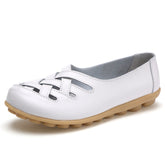 Women's Summer Cowhide Mom Soft Bottom Wedge