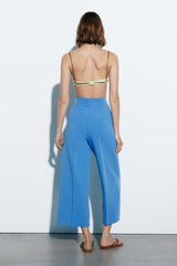 Street Casual High Waist Wide Leg Pants