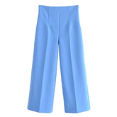 Street Casual High Waist Wide Leg Pants