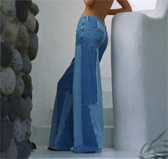 Street High Waist Jeans Straight Leg Pants Tide