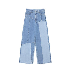 Street High Waist Jeans Straight Leg Pants Tide