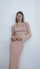 Ensemble débardeur et demi-jupe élégants et slim fit