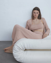 Ensemble débardeur et demi-jupe élégants et slim fit