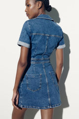 Short Denim Jumpsuit Shorts Jeans