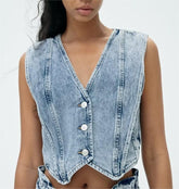 Débardeur décontracté, simple, couleur unie, coutures, tendance, simple, coupe slim