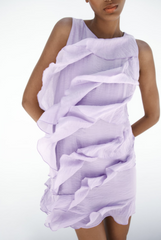 Elegantes Minikleid mit laminierter Dekoration