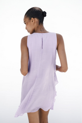 Elegantes Minikleid mit laminierter Dekoration