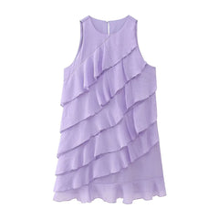 Elegantes Minikleid mit laminierter Dekoration