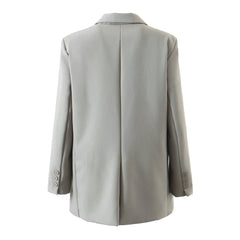 Collar Metal Lock Catch Straight Mid Length Small Blazer
