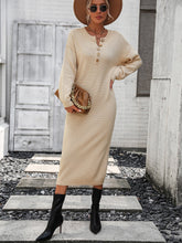 Knopf Strickkleid Büropullover