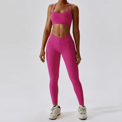Beauty Back Yoga Outer Wear Pilates Running Fitness Exercise Yoga Suit