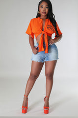 Short Shirt Casual Print Shirt