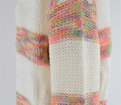 Pull ample à col rond et maille épissée