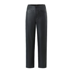 Gerade Slim Fit Lederhose