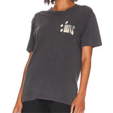 T-shirt col rond manches courtes uni en coton imprimé, confortable et assorti