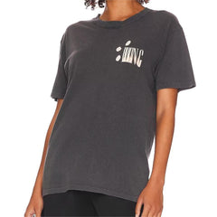 Small Round Neck Short Sleeve Solid Color Cotton Printed T Shirt All Matching Comfortable Regular Top