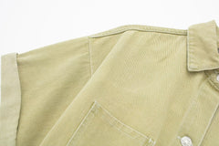 Stylish Retro Minimalism All Matching Jeans Romper