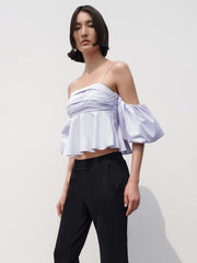 ff Shoulder Spaghetti Straps Baby Shirt Top