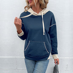 Long Sleeve Color Matching Sweater