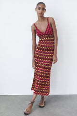 Regenbogenkleid Gestreiftes Kleid