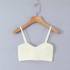 Cardigan tricoté à haute élasticité, haut caraco, jupe taille haute