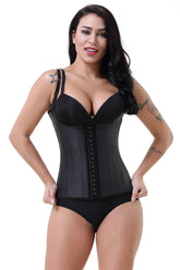 Glänzende Latex Reißverschluss Weste Spaghetti Strap Gummi Korsett WaistbLatex Korsett