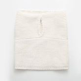 French One Word Wrapped Chest Knitted Tube Top