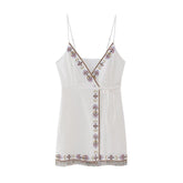 Camisole Embroidered Short Dress