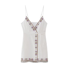 Camisole Embroidered Short Dress