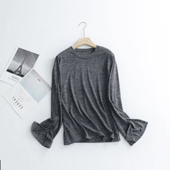 Homewear-Zweiteiler-Set, weich, bequem, hochelastisch, Oberbekleidung, langärmelig, Pyjama, lässiges, lockeres Outfit