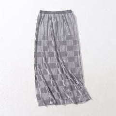 Dress Skirt Waist Korean A line Gradient Color Skirt High Waist Mesh