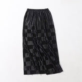 Dress Skirt Waist Korean A line Gradient Color Skirt High Waist Mesh