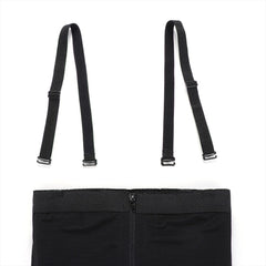 High Waist Belly Contracting Hip Lifting Pants Bottom Zipper Waist Slimming Bodybuilding Shapewear Bodysuit