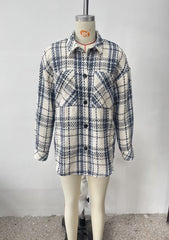 Collared Long Sleeve Double Breasted