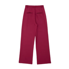 Pantalon large taille haute plissé