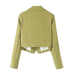 Short Green Blazer Goddess High Grade Casual Small