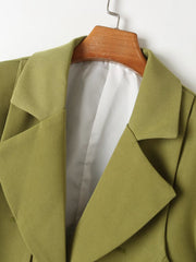 Short Green Blazer Goddess High Grade Casual Small