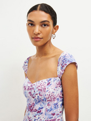 Small Floral Strap Dress Waist Slimming Beach Dress