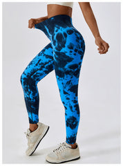 Tie Dye Seamless High Waist Yoga Pants