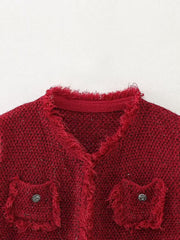 Gilet sans manches classique court assorti pour l'automne