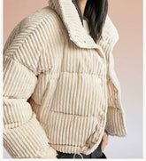 Manteau en coton en velours côtelé