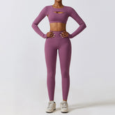 Skinny Yoga Nude Feel Schnelltrocknender Sportanzug Dünnes Fitness-Dreiteiler-Set
