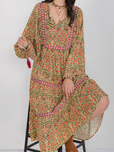 Bequemes langes Kleid mit Quaste, lässig, geeignet für viele Anlässe